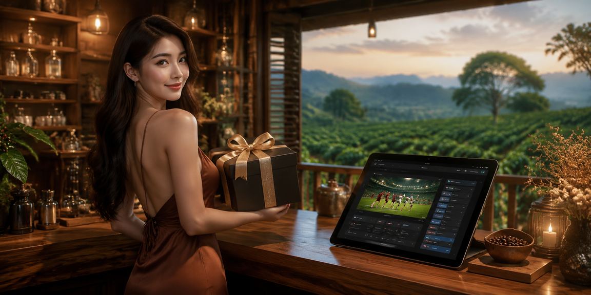 Người dùng Buôn Ma Thuột xem lịch thi đấu và đặt kèo tại quán cà phê buổi sáng